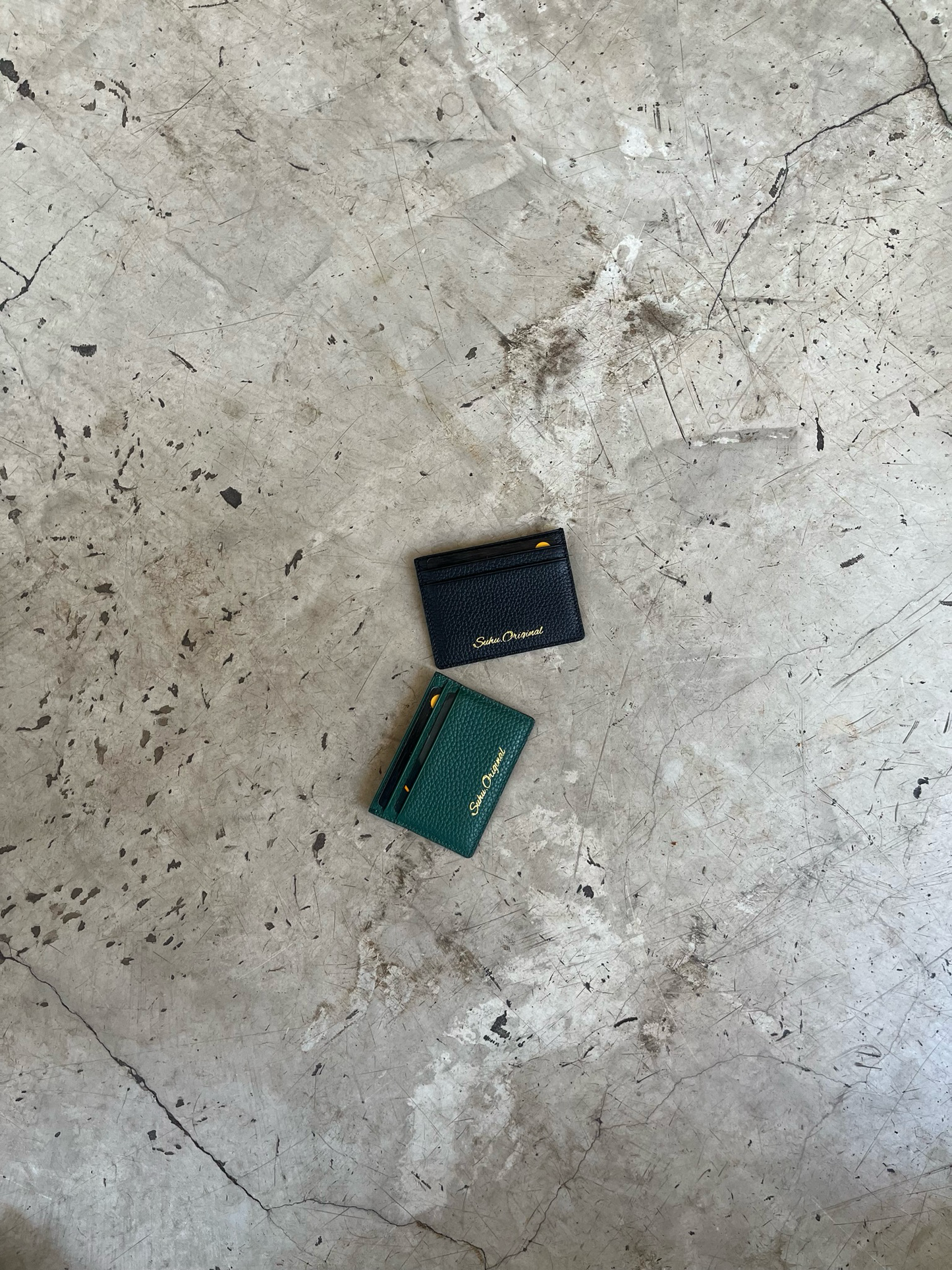 SUHU LEATHER CARDHOLDER (green)