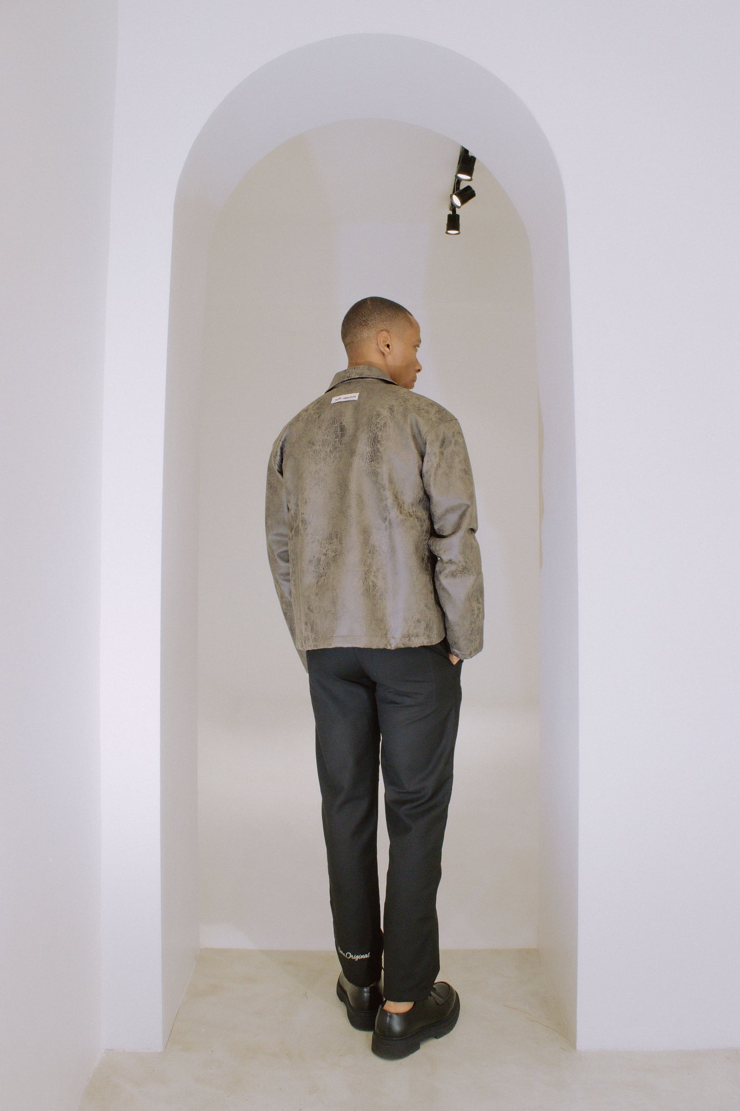 SUHU LEATHER JACKET, AGED