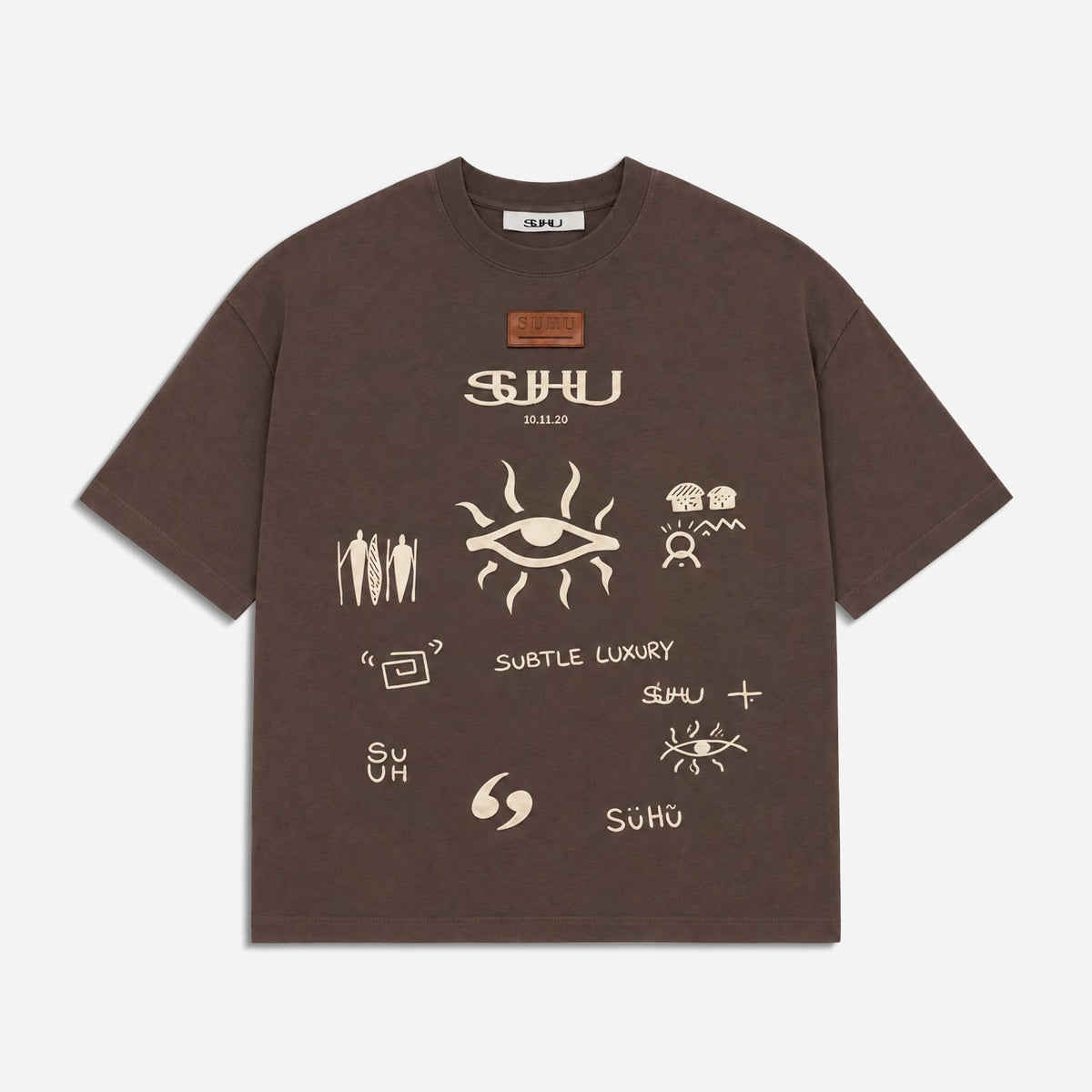 SUHU Eye T-Shirt, Brown