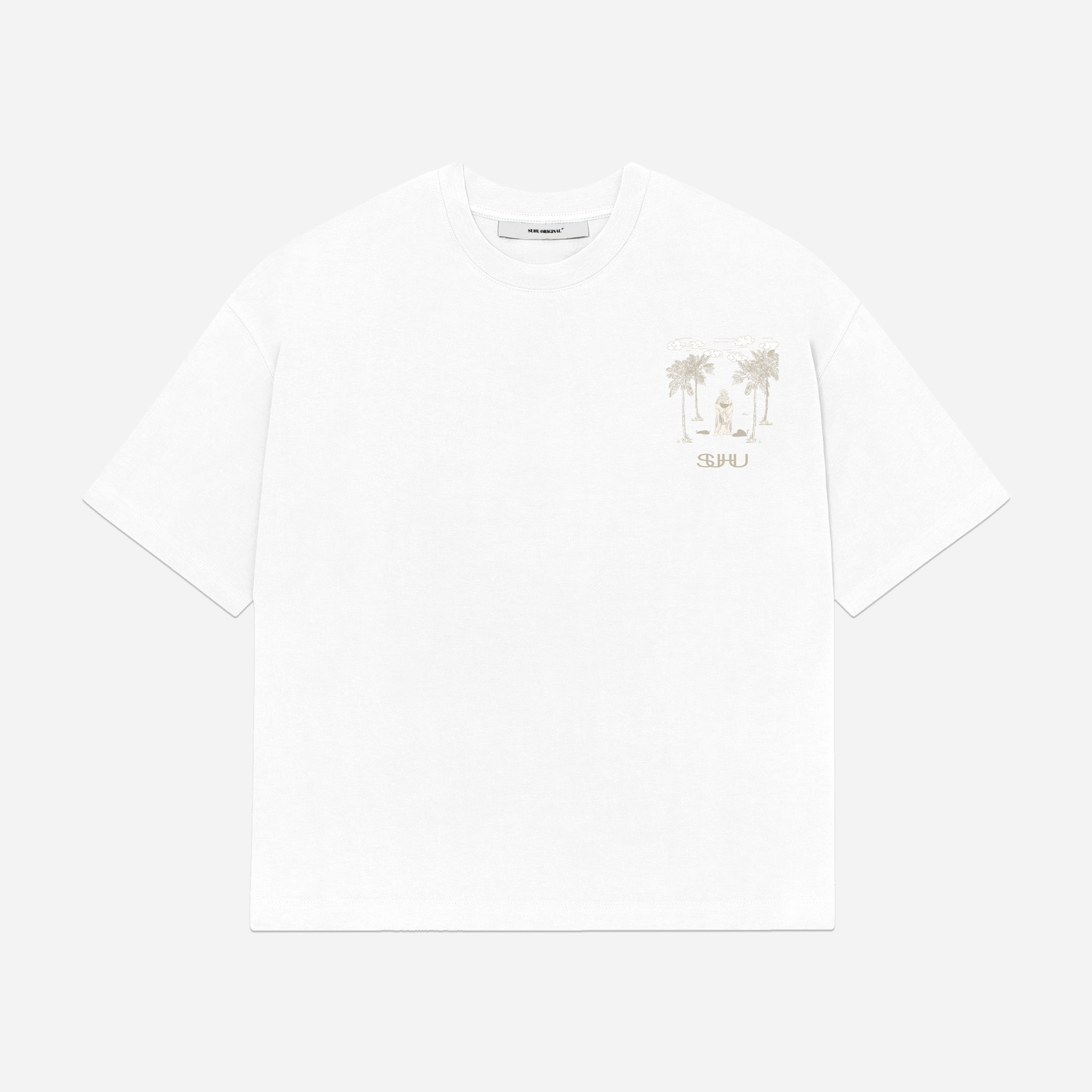 SUHU MOTHER'S PARADISE T-SHIRT, WHITE