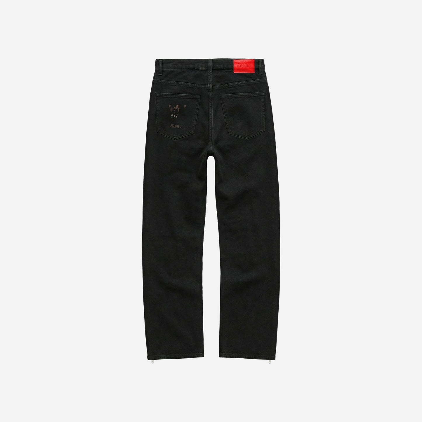 SUHU VILLAGE IS AWAKE DENIM, BLACK