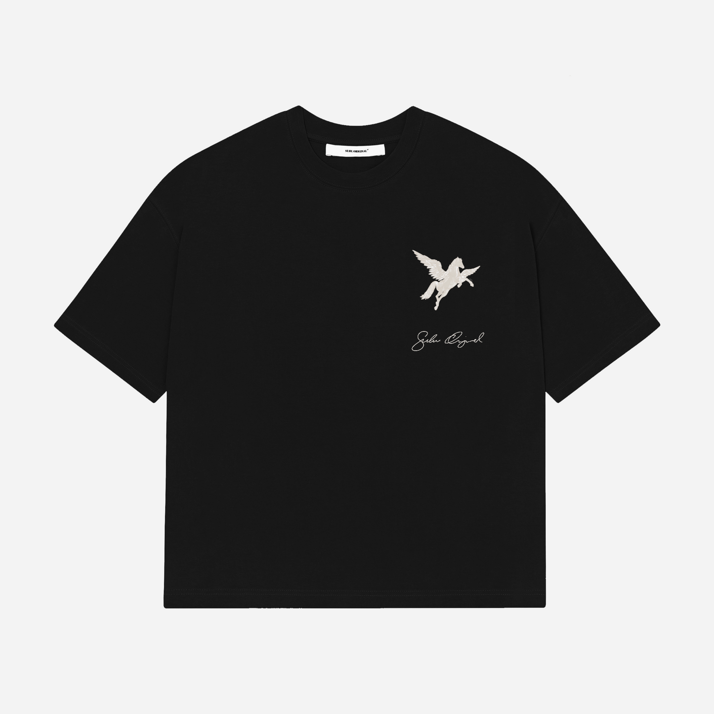 SUHU, PEGASUS T-SHIRT, BLACK