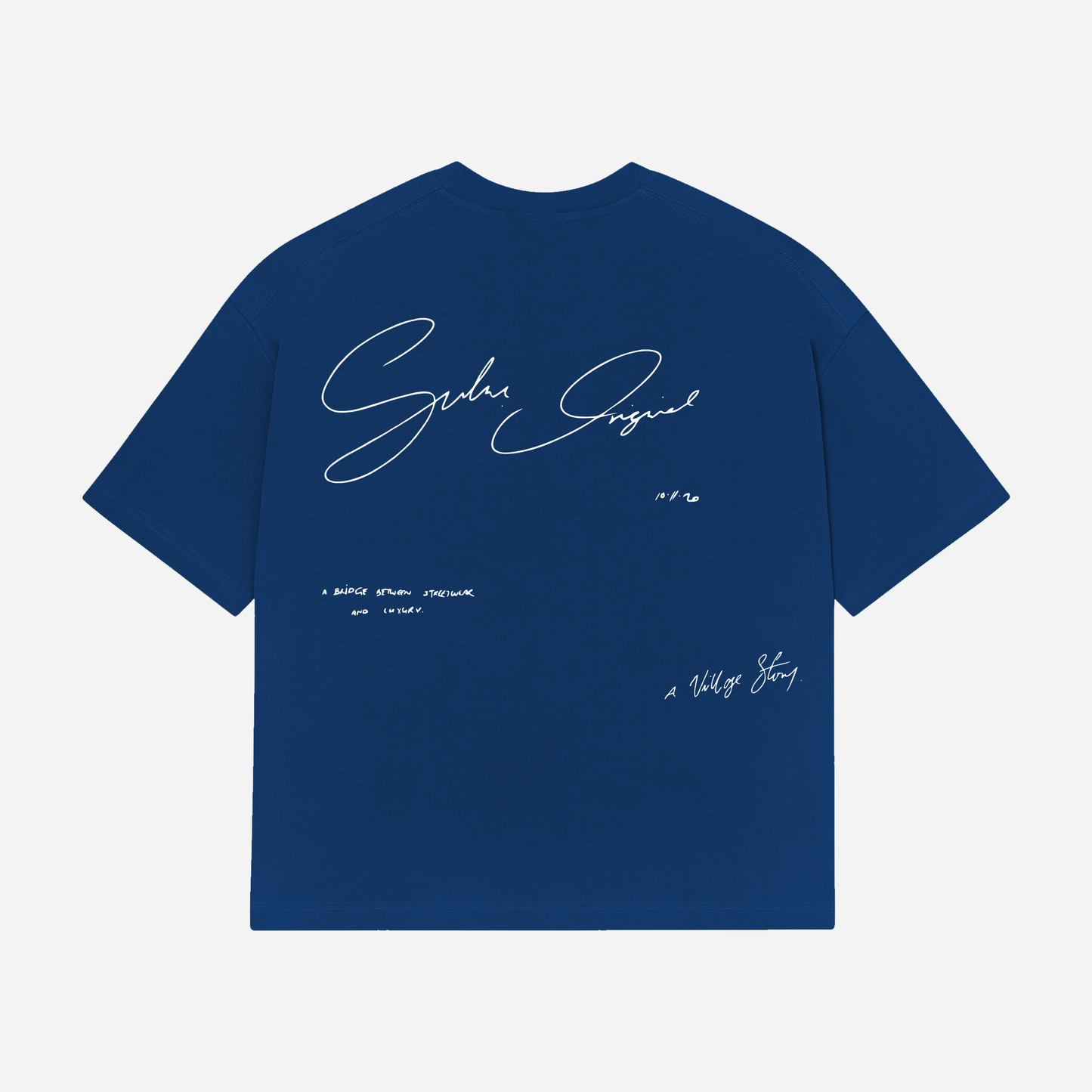 THE SUHU SIGNATURE T-SHIRT, COBALT BLUE