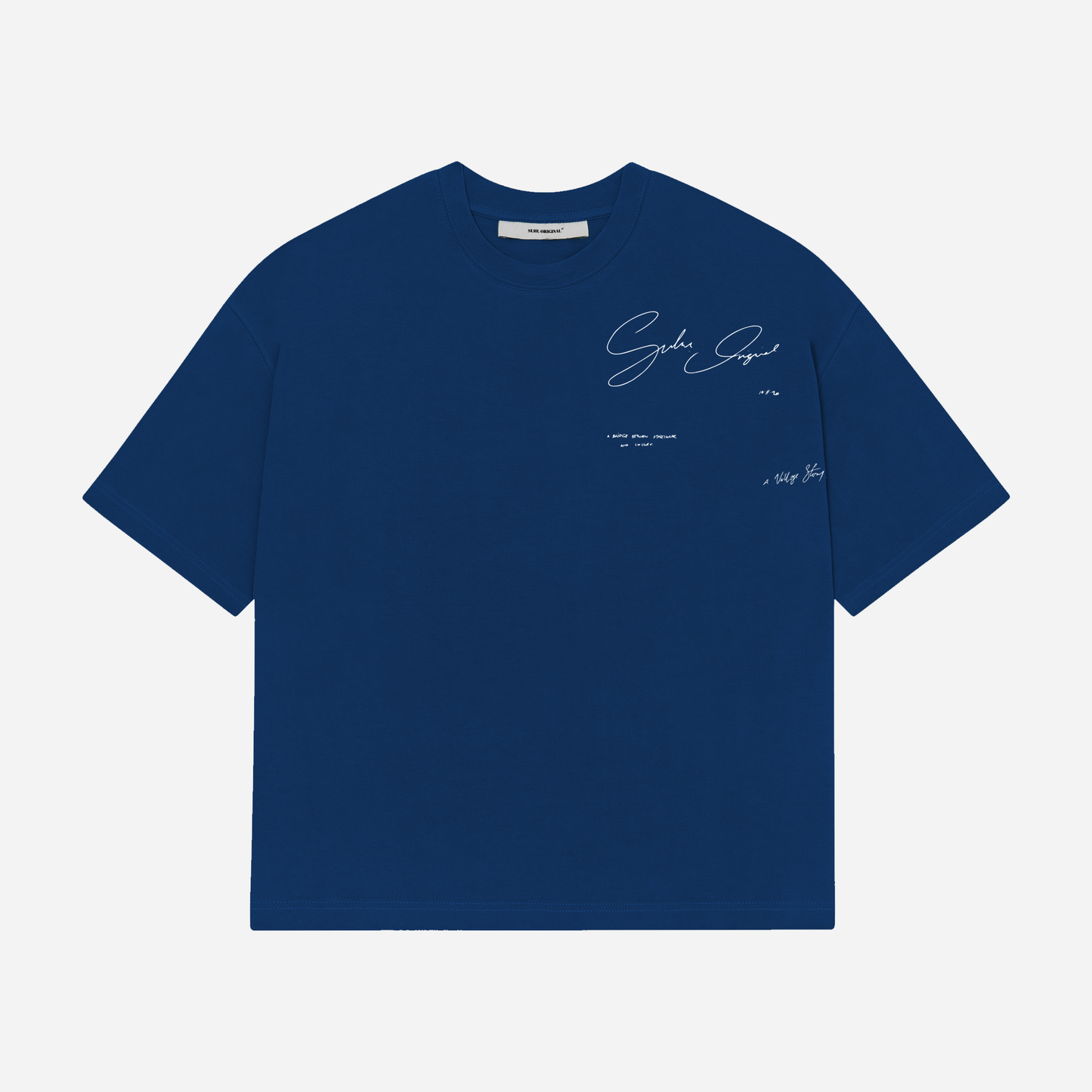 THE SUHU SIGNATURE T-SHIRT, COBALT BLUE