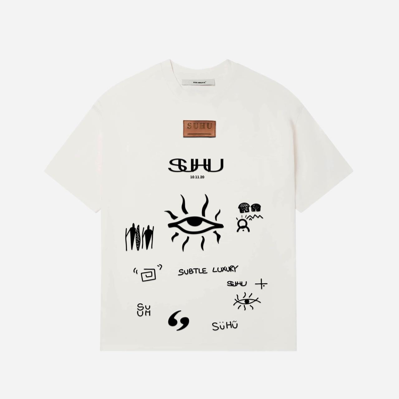 SUHU EYE T-SHIRT, WHITE