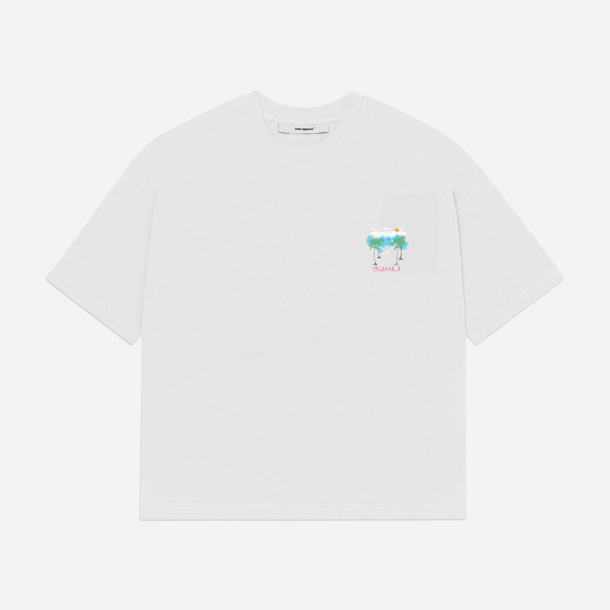 SUHU, Flight to Paradise T-Shirt, White
