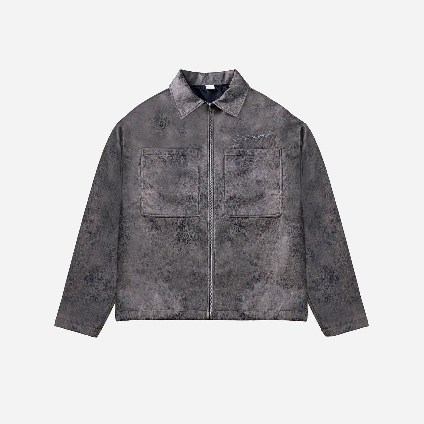 SUHU LEATHER JACKET, AGED