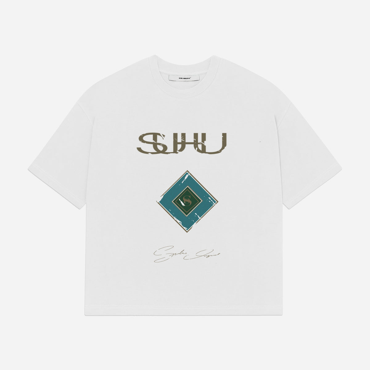 SUHU Diamond T-Shirt, White