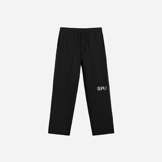 SUHU LOGO SWEATPANT, BLACK