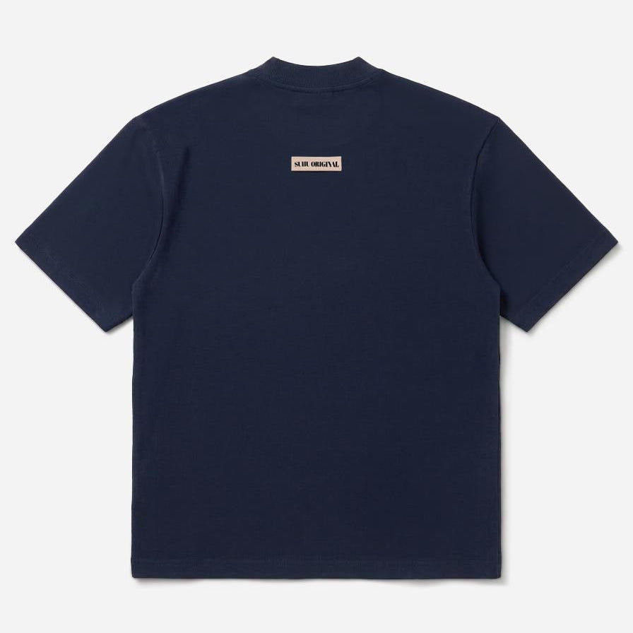 SUHU LOGO NAVY T-SHIRT