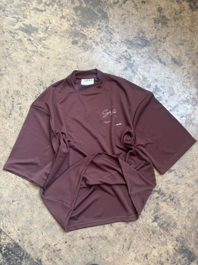 THE SUHU SIGNATURE T-SHIRT, BROWN
