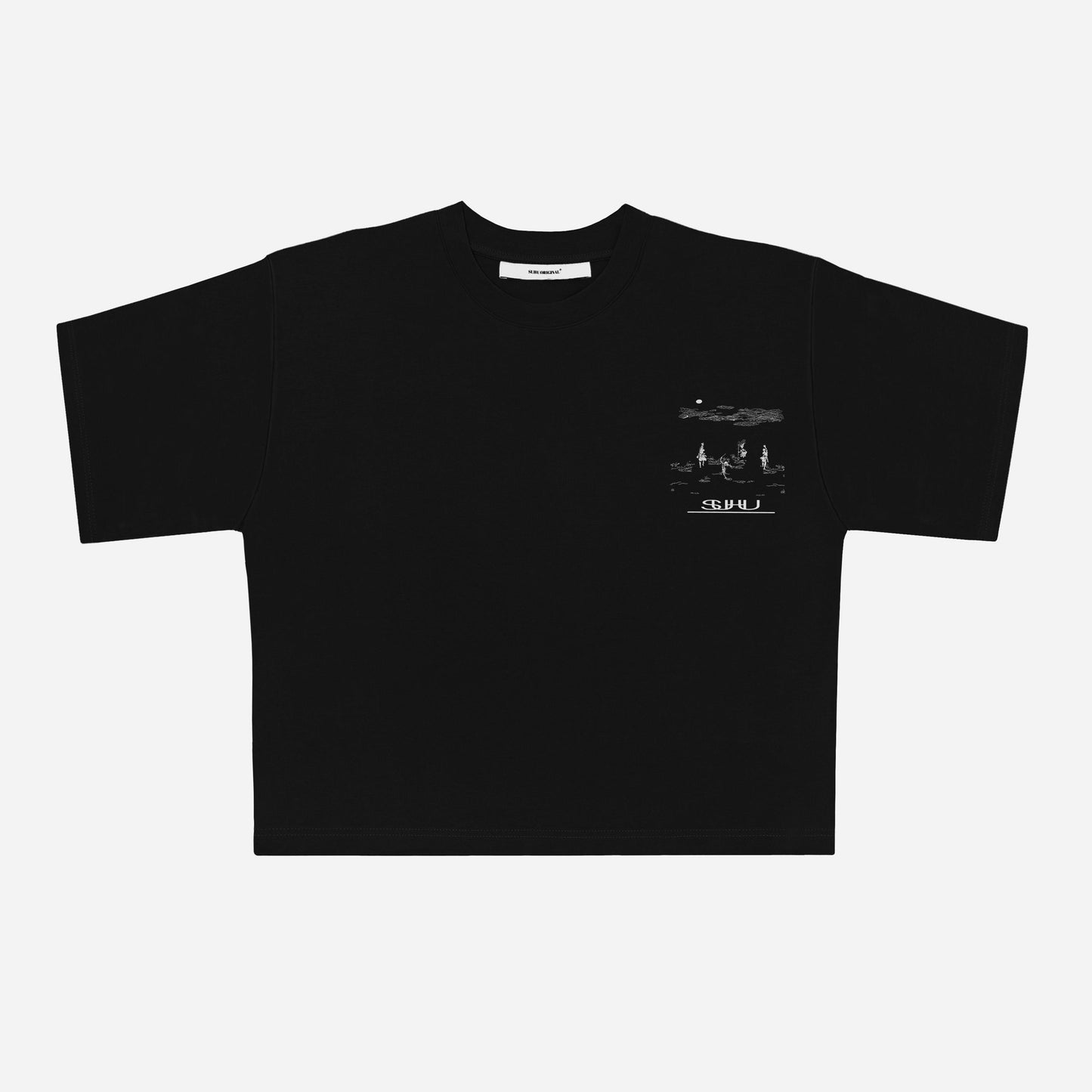 SUHU, DANCERS T-SHIRT, BLACK