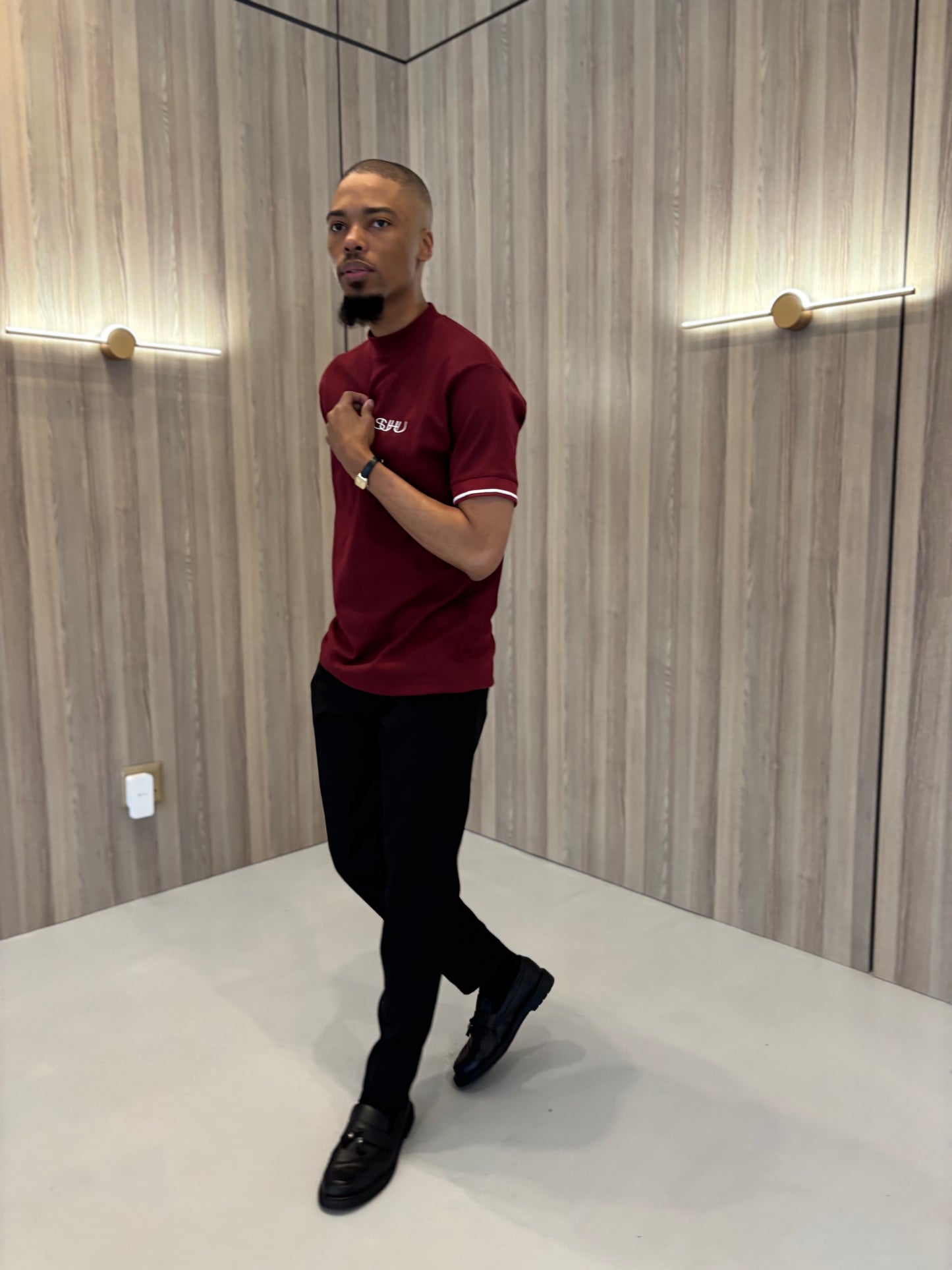 SUHU DATE NIGHT TOP, BURGUNDY