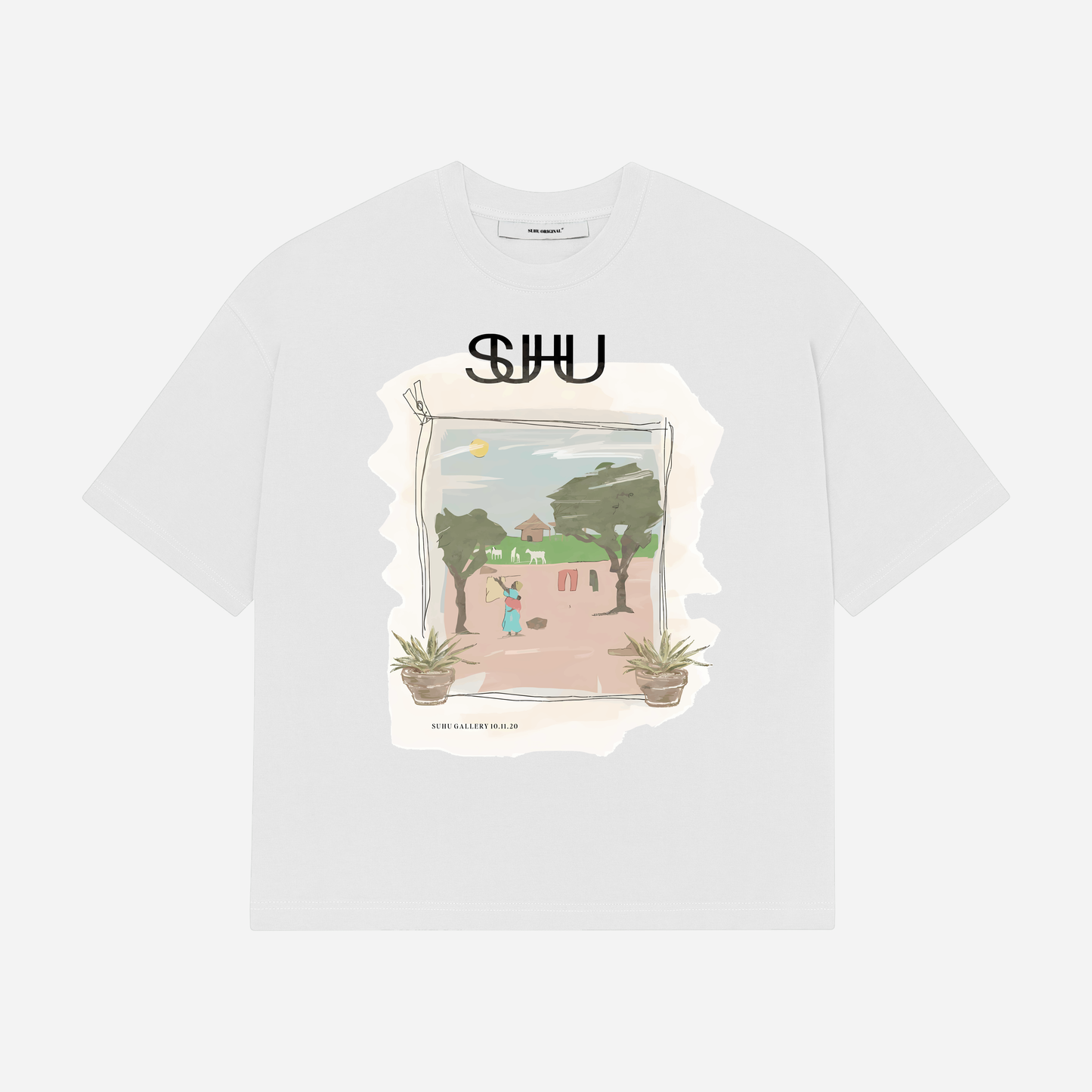 SUHU GALLERY T-SHIRT, WHITE