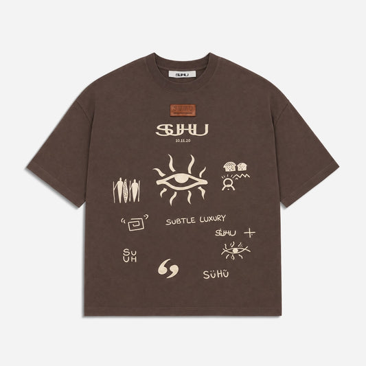 SUHU Eye T-Shirt, Brown