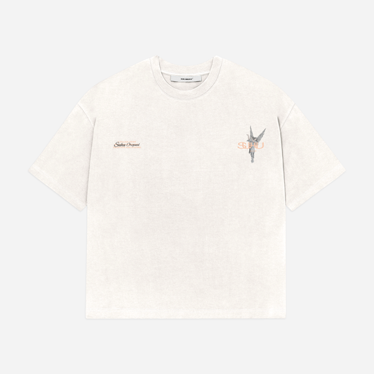 SUHU HEAVEN'S GUIDE T-SHIRT, WHITE