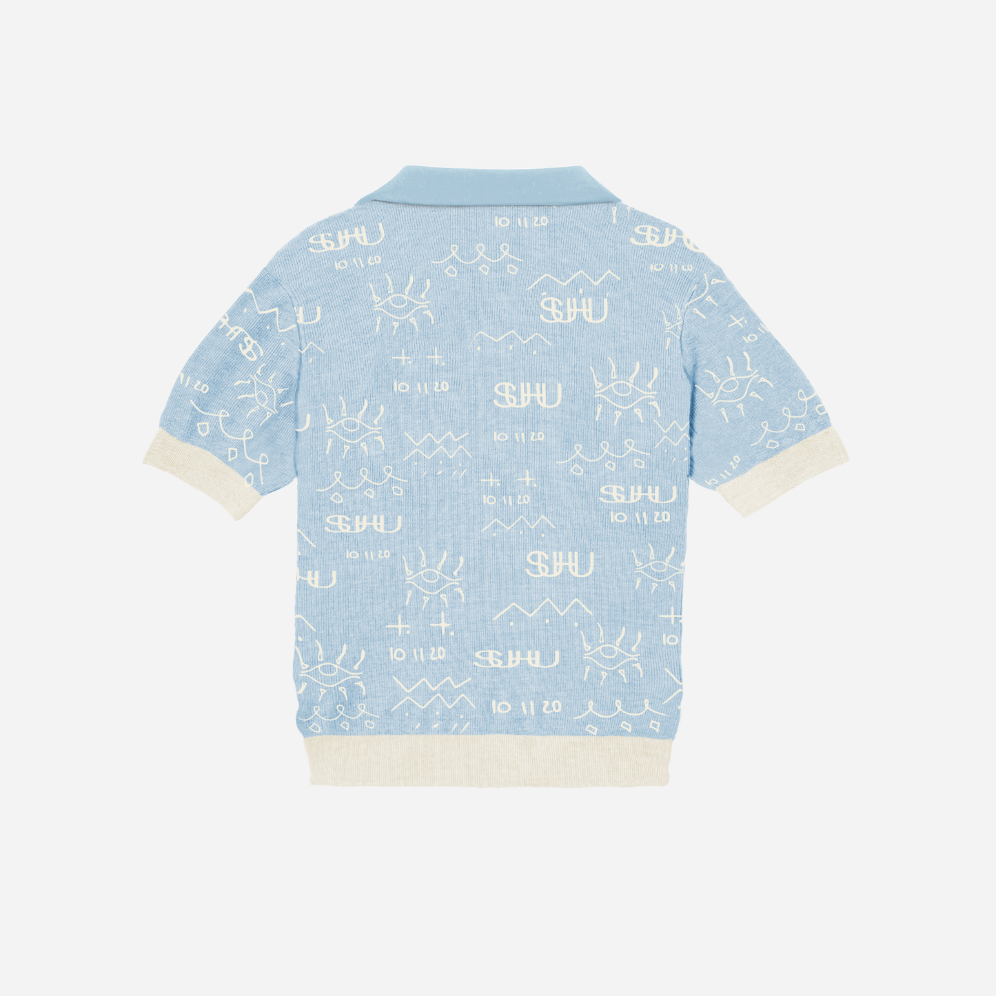 SUHU EYE KNITTED GOLFER, BLUE