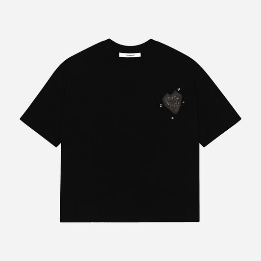 LOVE, SUHU MINI GRAPHIC T-SHIRT, BLACK