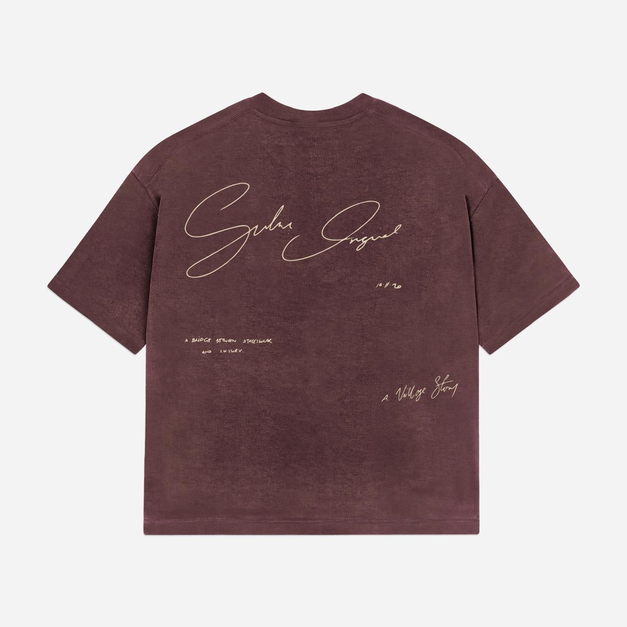 THE SUHU SIGNATURE T-SHIRT, BROWN