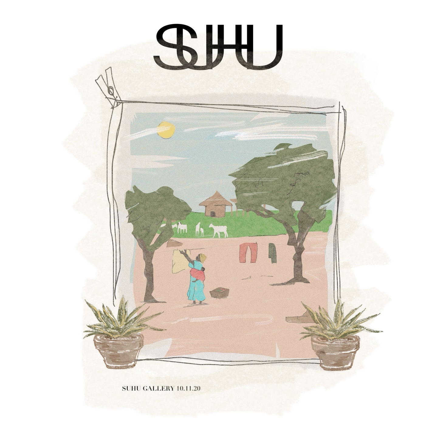 SUHU GALLERY T-SHIRT, WHITE