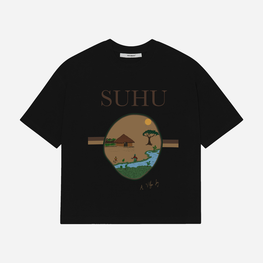 A VILLAGE STORY T-SHIRT BLACK