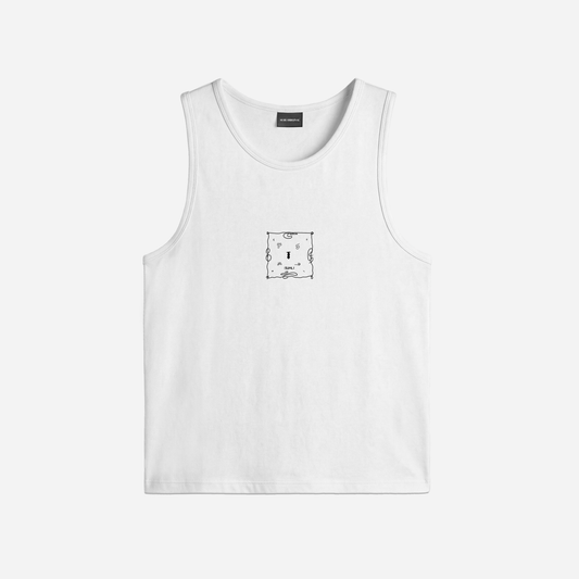 SUHU, MOTHERGRAM LOGO Tank Top (WHITE)