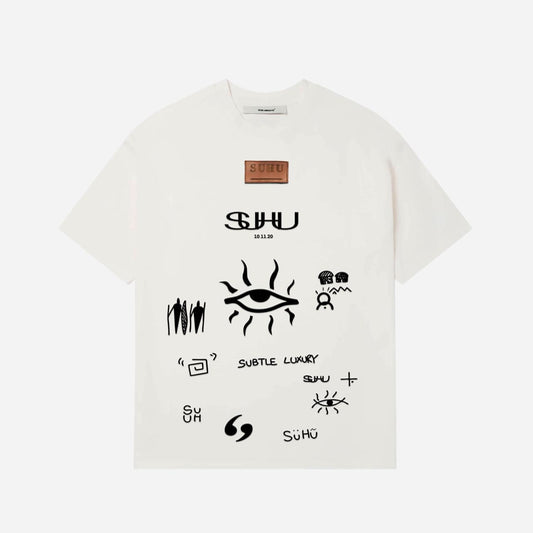 SUHU EYE T-SHIRT, WHITE
