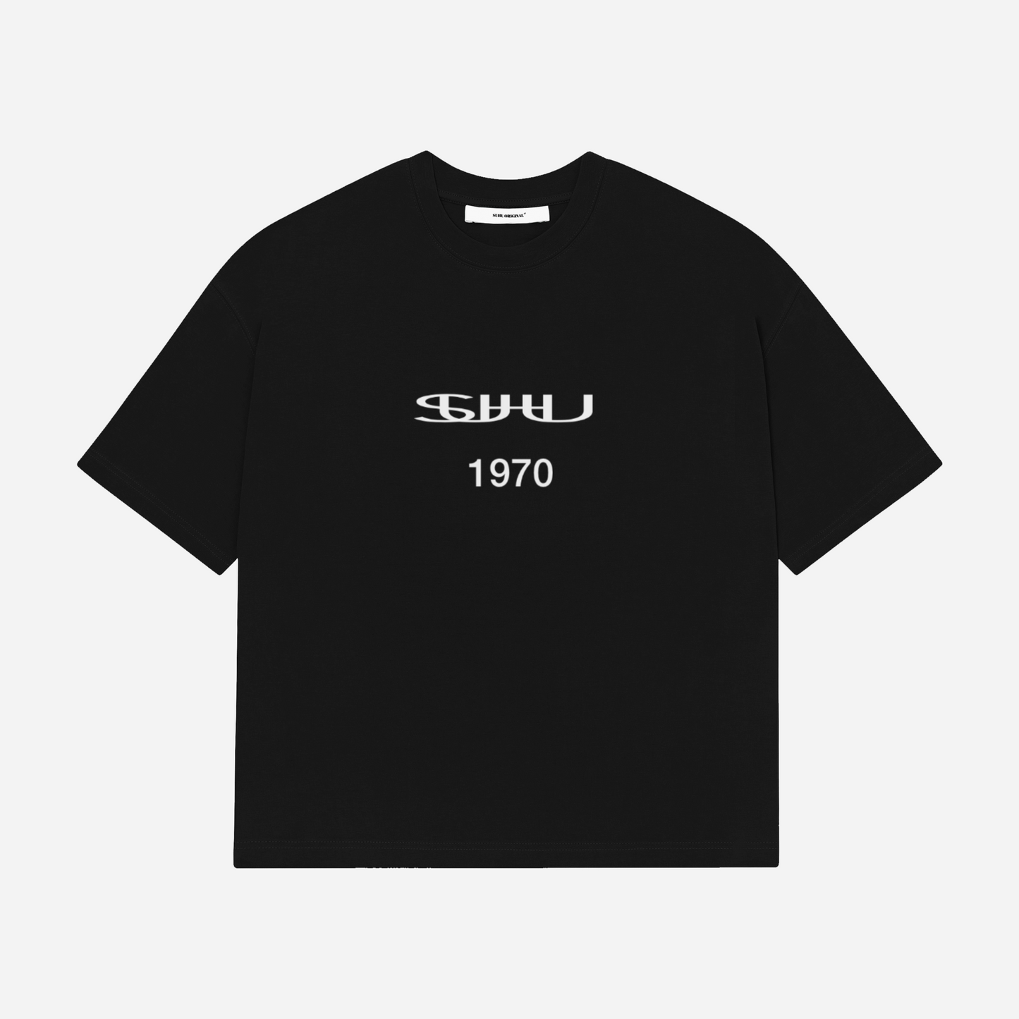 SUHU, 1970 T-SHIRT, BLACK
