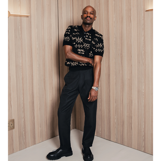 SUHU EYE KNITTED GOLFER (BLACK)