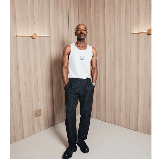 SUHU, MOTHERGRAM LOGO Tank Top (WHITE)