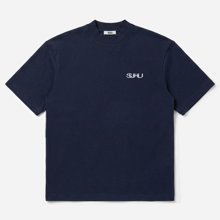 SUHU LOGO NAVY T-SHIRT