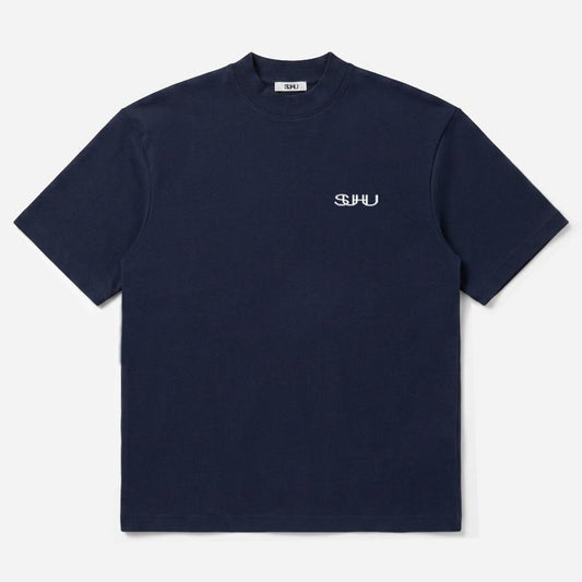 SUHU LOGO NAVY T-SHIRT